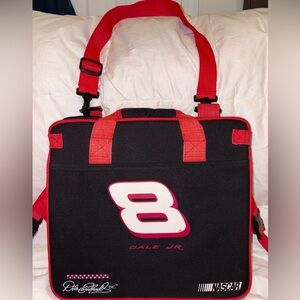 DALE EARNHARDT JR NASCAR Racing #8 Folding Black & red STADIUM SEAT CUSHION NEW
